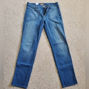 MOTHER Women's Blue Straight-Leg Jeans